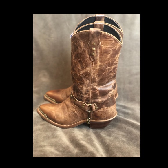 Brown Leather Sage Boots - Picture 1 of 4